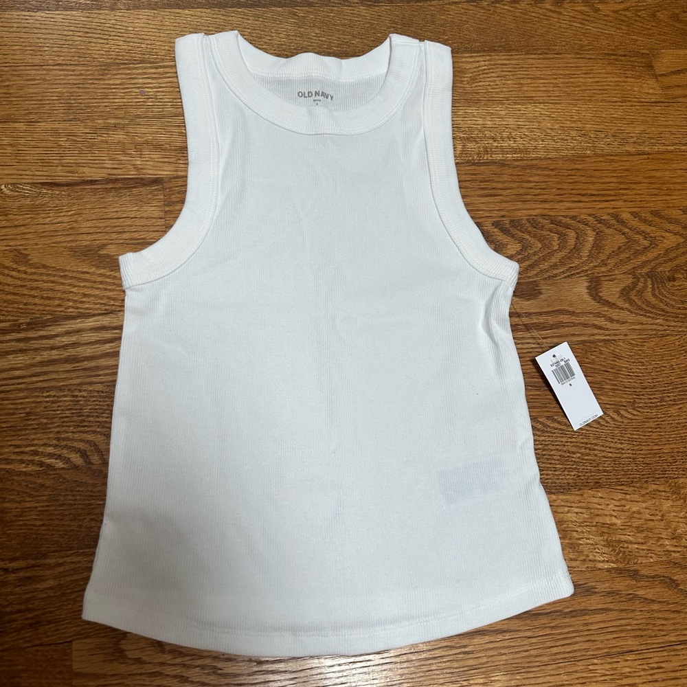 NEW Old Navy Classic White High Neck Tank Top